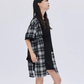 Irregular Patchwork Checkered Dress SHN0038