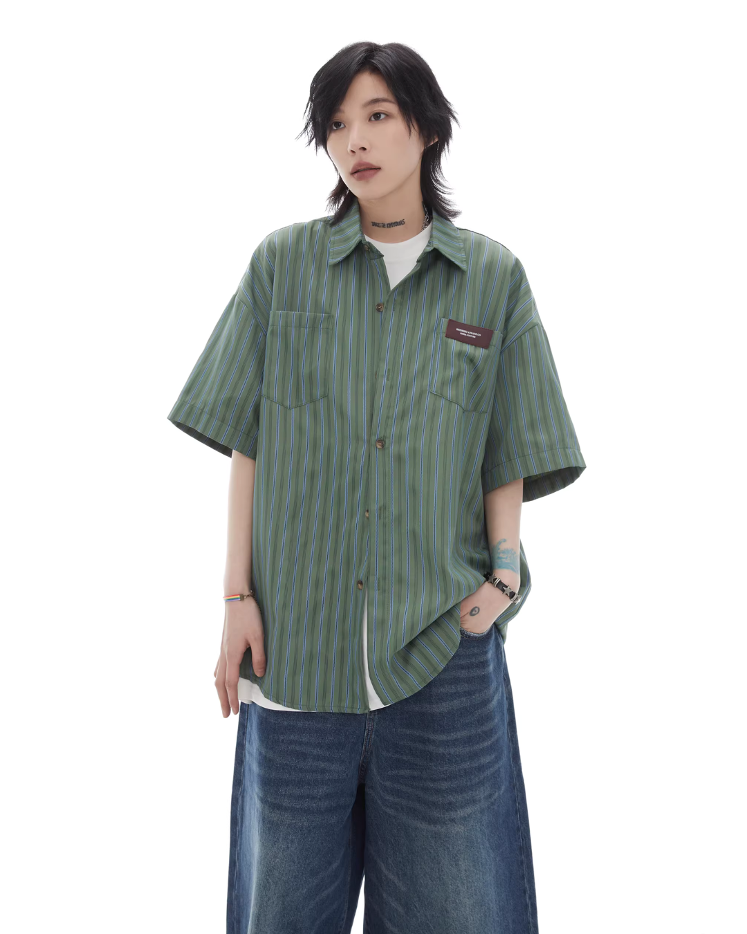 Striped Retro Vintage Shirt FRC0007