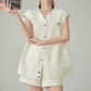 Round Collarless Vest / Half Pants FER0344