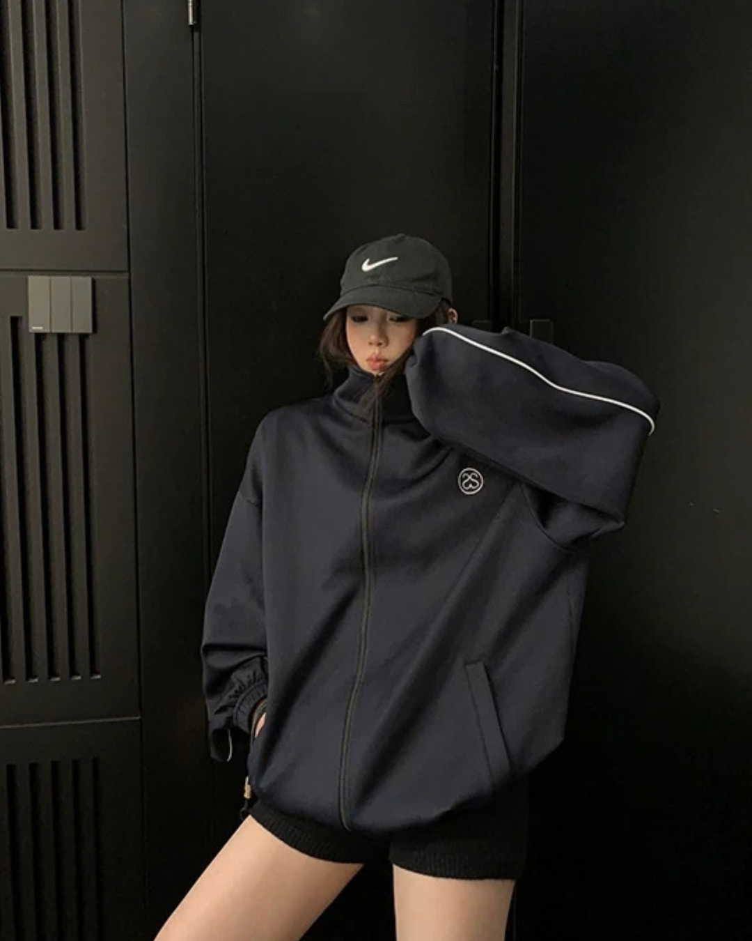 Loose-Fit Stand-Neck Jacket YLS1040