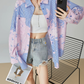 Blue Stripe Pink Art Print Shirt FER0180