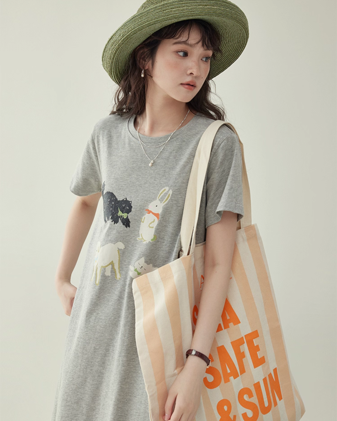 Animal Print T-Shirt Dress AMU0034