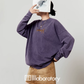 Tiger Motif Crewneck Top/Khaki Denim Skirt LLA0610
