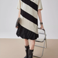 Polo Collar Color-Blocking Dress FER0112