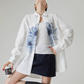 Flower Print Long-Sleeve Shirt FER0078