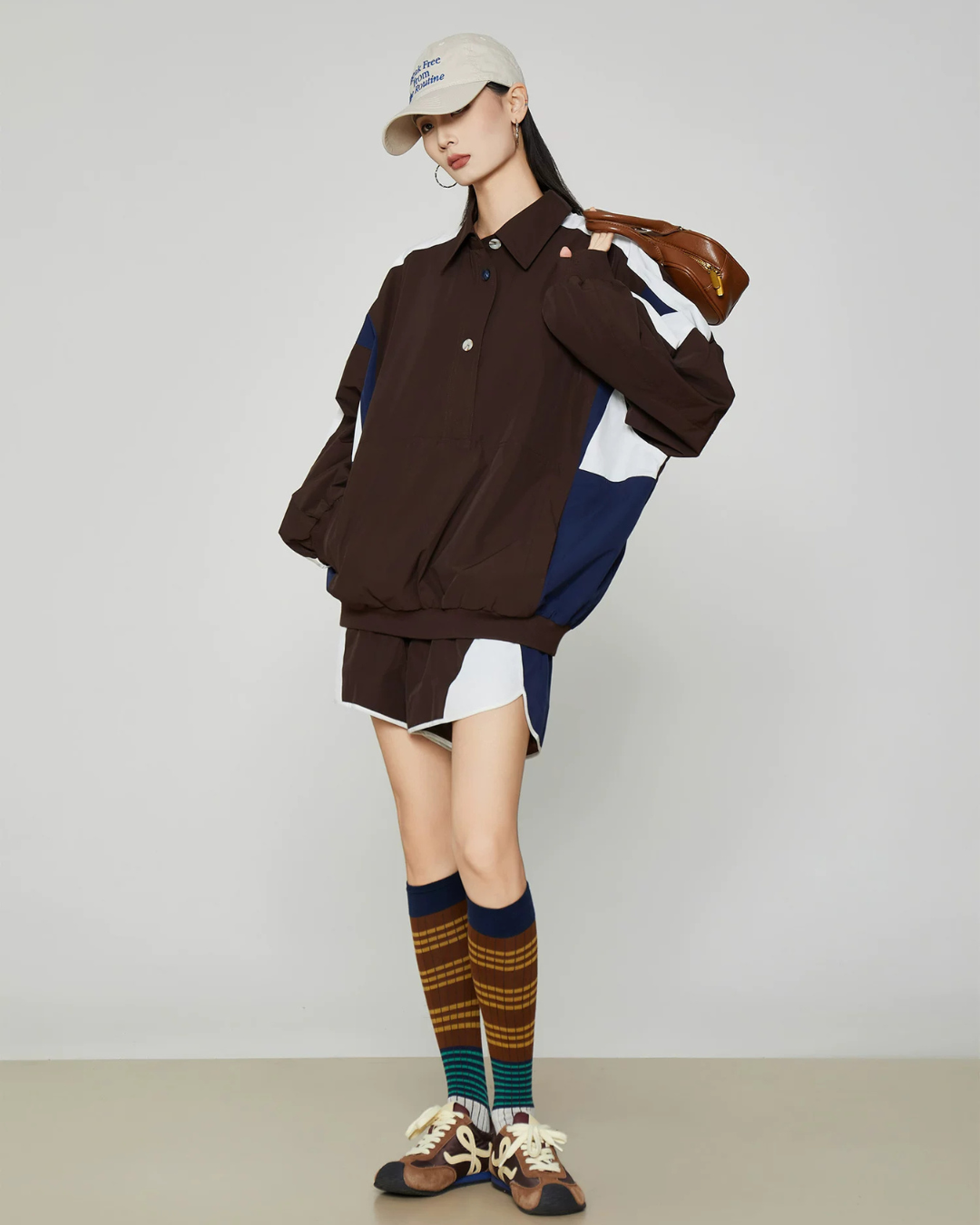 Color Block Track Jacket / Shorts FER0387