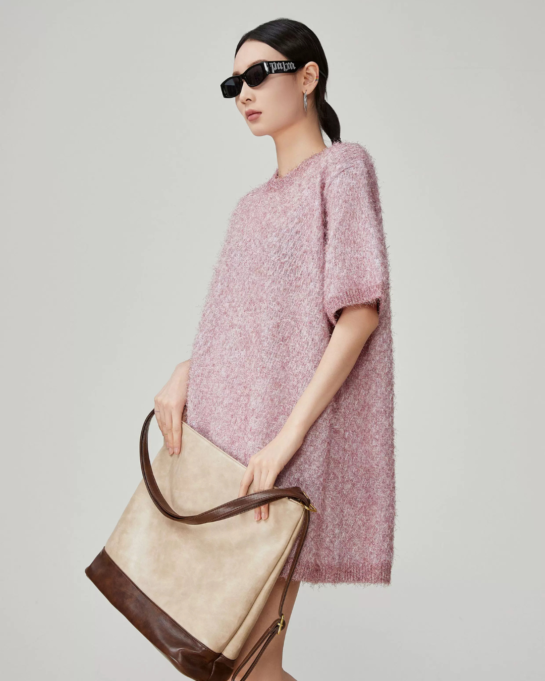 Shaggy Knit Mini Dress FER0125
