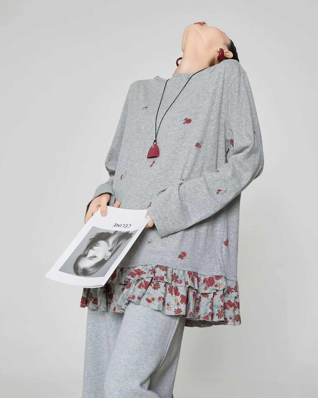 Patchwork Double-Layer Long-Sleeve T-Shirt FER0390
