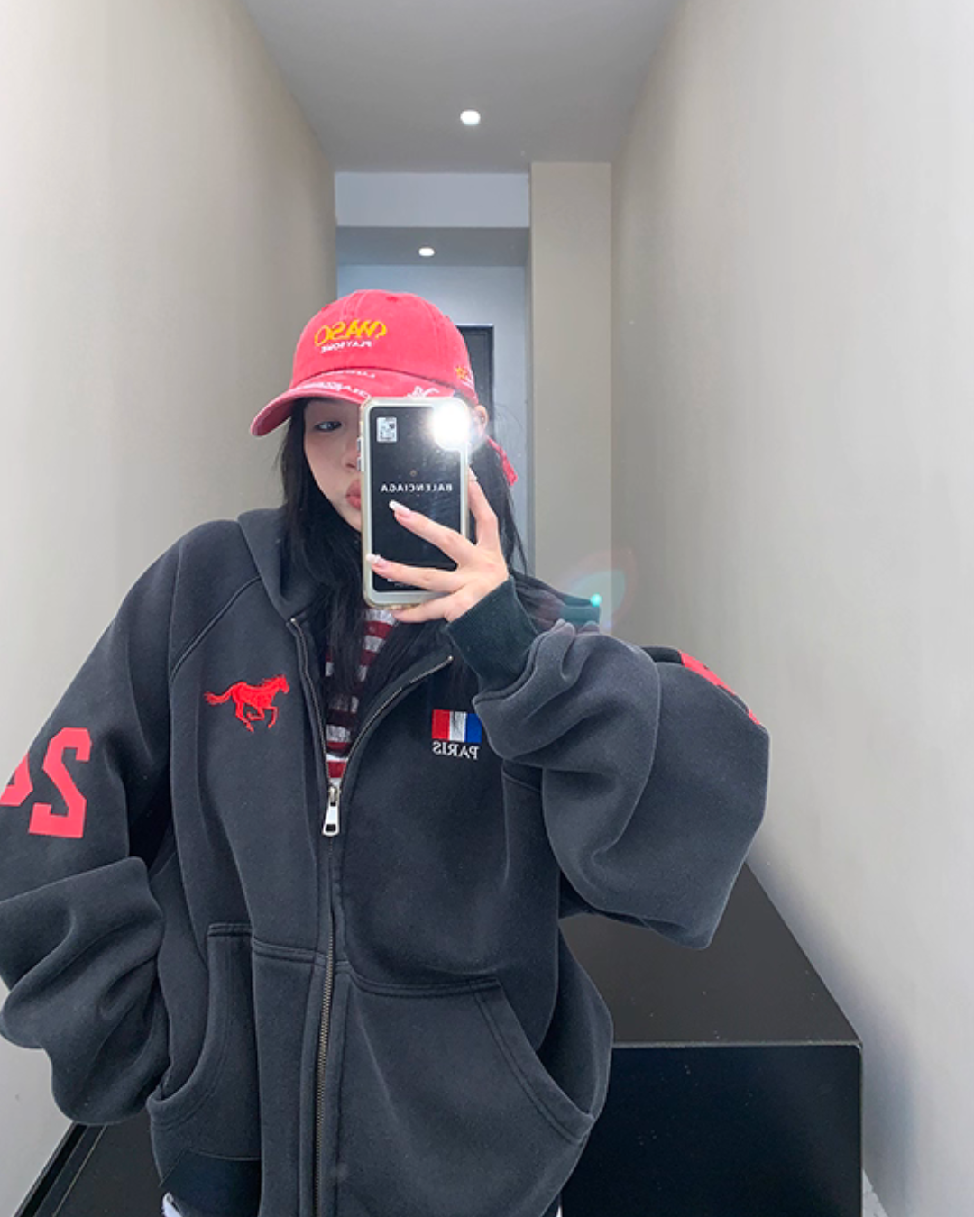Vintage Loose Zip Hoodie YLS0928