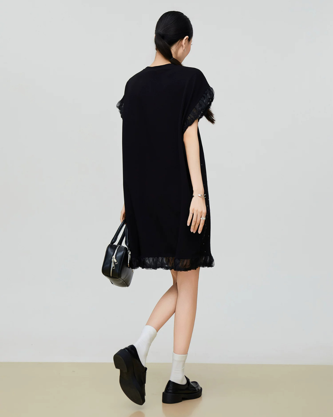 Dot Tulle Layered Dress FER0335