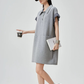 Gingham Check Polo Sweat Dress FER0206