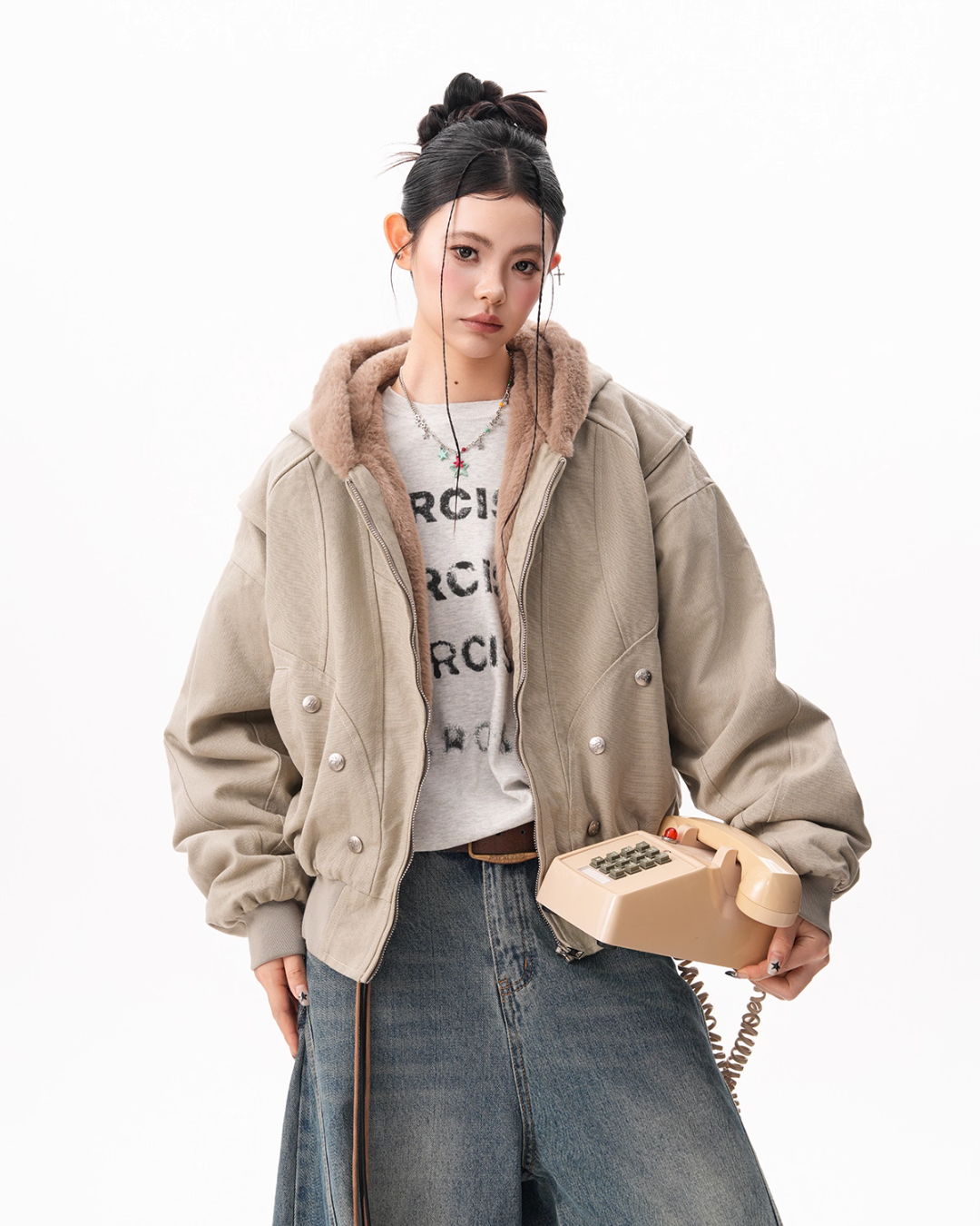 Inner Fleece Zip-up Hoodie BWA0009