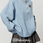 Half-Zip Knit Top / Checkered Skirt / Pleated Skirt LLA0530