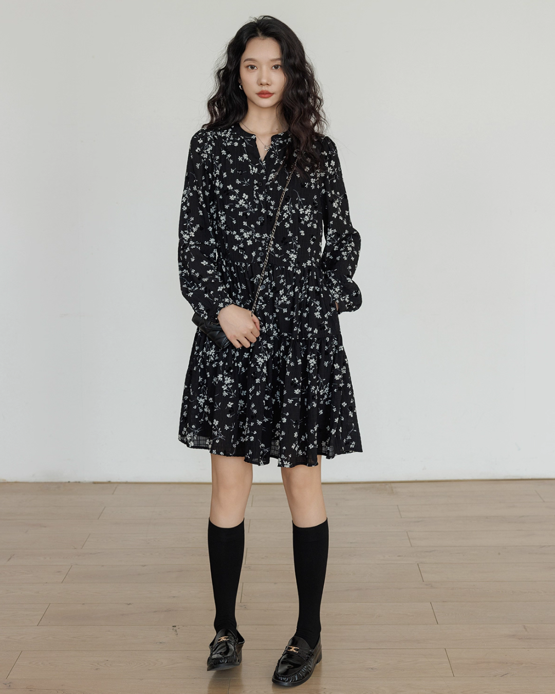 Small Floral Flare Dress VAS0127