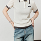 Polo Collar Knit Top LLA0489
