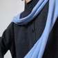 Gray Blue Color Block Design Knit SUY0002
