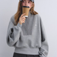 Striped Half-Zip Pullover Hoodie ASG0081