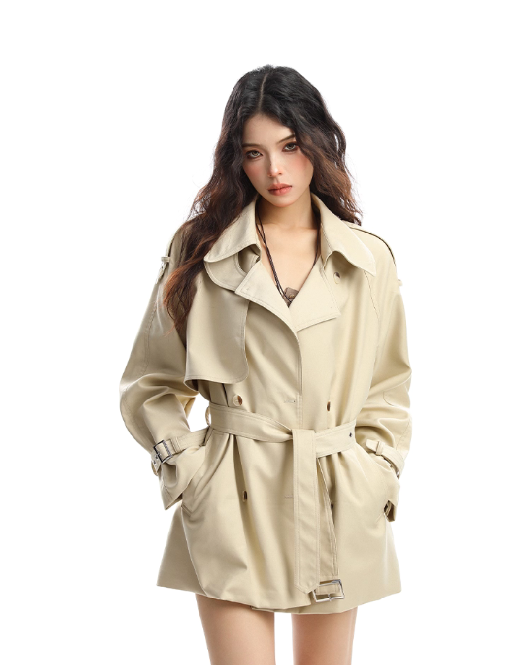 Mid Length Trench Coat BGS0011