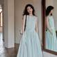Two Stripe Belt Pastel Dress SMS0014
