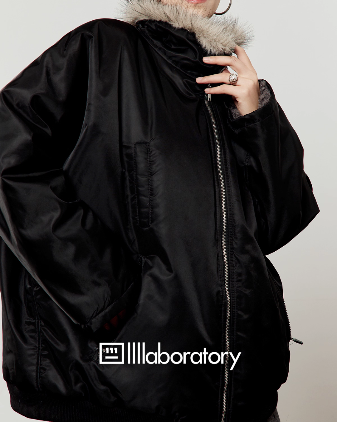 Inner Faux Jacket / Polka Dot Mini Skirt LLA0570