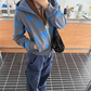 Star Print Zip Up Hoodie CYE0051