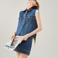Retro Denim Vest / Denim Mini Skirt FER0079