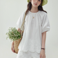 Scalloped Embroidery Lace Blouse / Shorts AMU0028