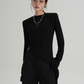 Asymmetry Crew Neck Tops SRS0331