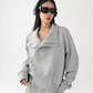 Stand Collar Cropped Jacket/Casual Wide Pants ACS0360