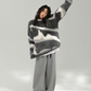 Mohair Jacquard Knit Sweater ACS0387