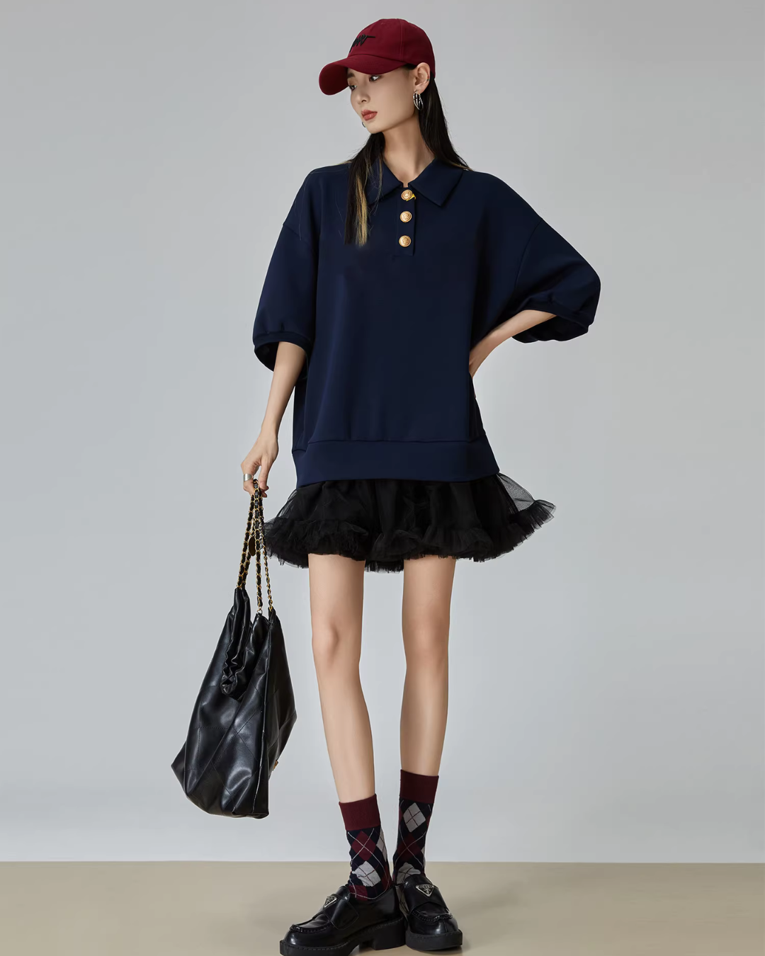 Mixed Material Docking Mini Dress FER0114