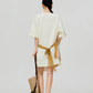 Horse-Handle Scarf Layered Dress FER0295