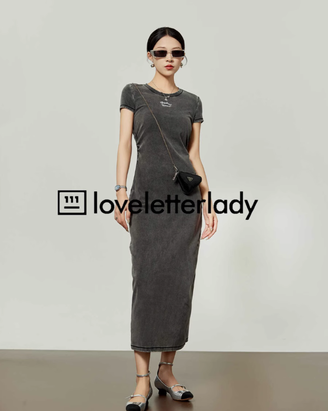 Round Neck Gradient Dress LLA0230