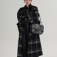 Plaid Long Woolen Coat SRS0316