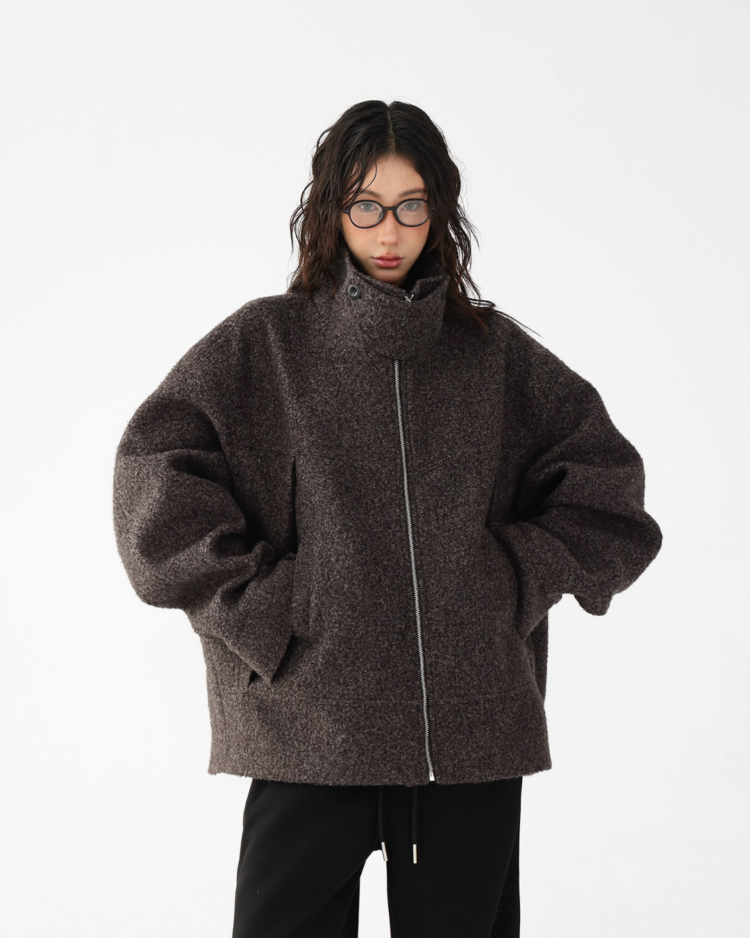Elegant Stand Collar Wool Coat ACS0320