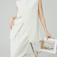 Front Layered Vest / Straight Long Skirt FER0271
