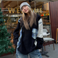 Color Blocking Design Plaid Sweater CYE0033