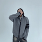 Stand Neck Double Zip Knit YLS0968
