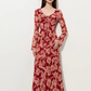 Round Neck Floral Long Dress DPY0078