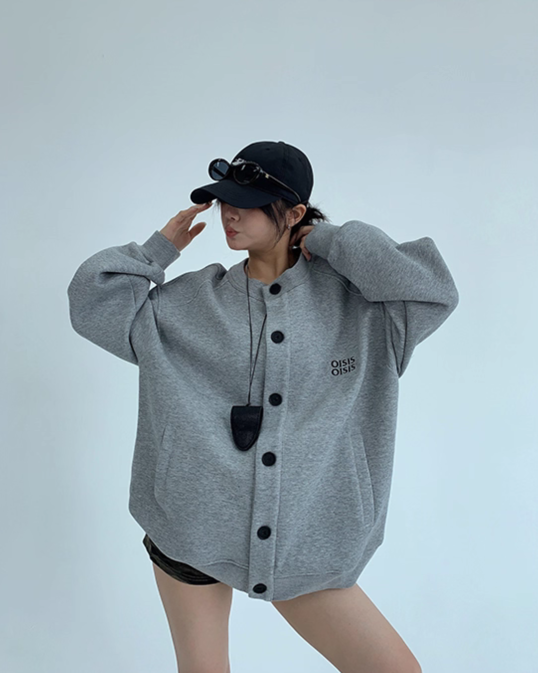 Round Neck Loose Cardigan YLS0891