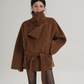 Stand Collar Wool Trench Coat SRS0376