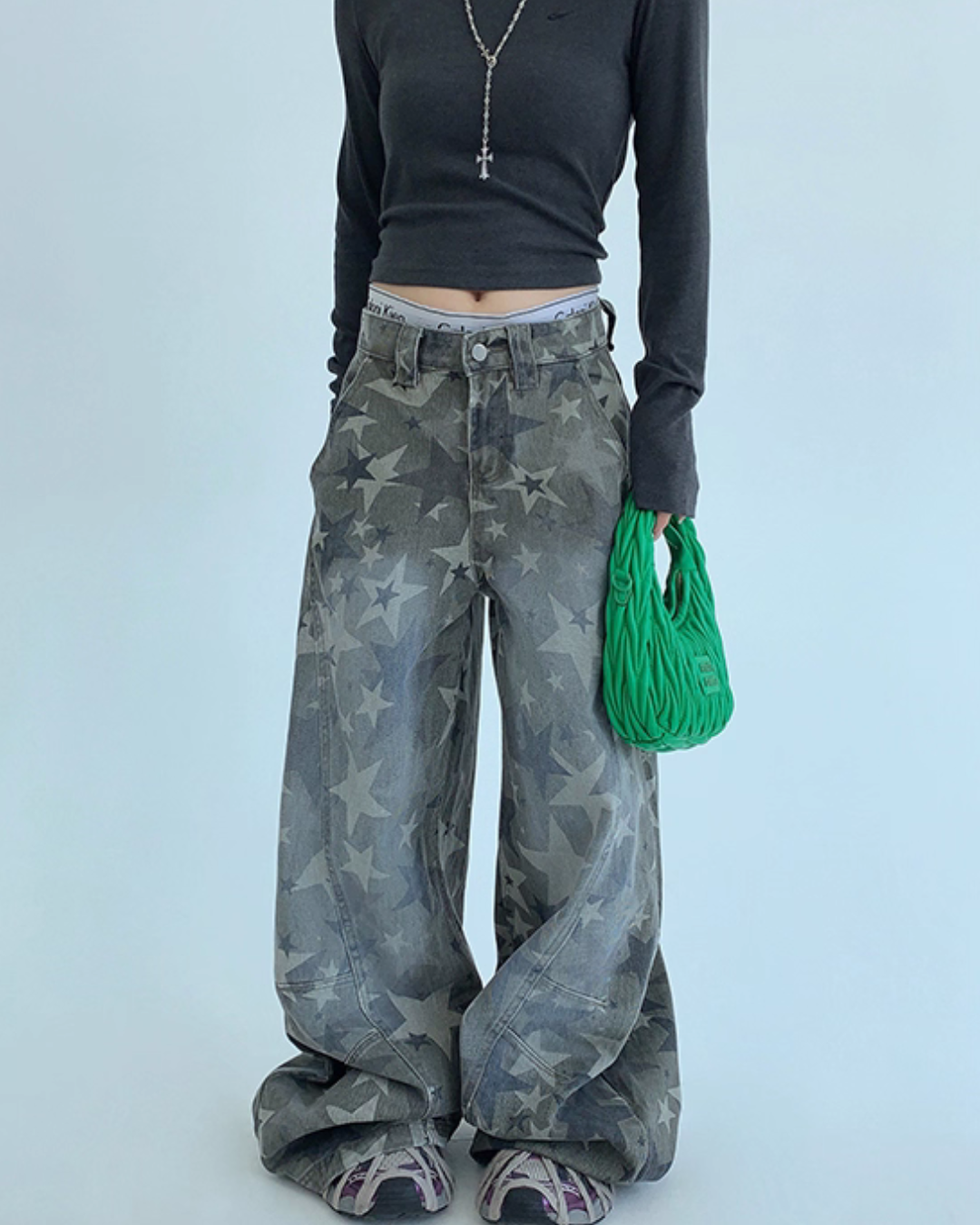 Star Vintage Wide Denim Pants YLS0925