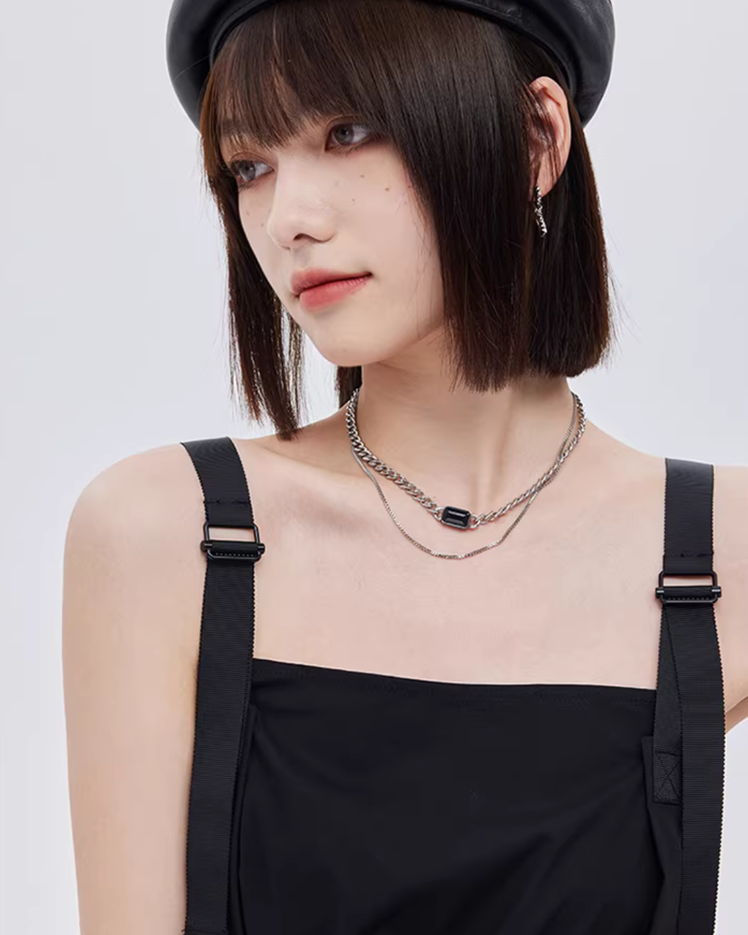 High-Waist Suspender Dress SHN0044