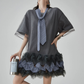 Hem Mesh Tulle Dress FER0159