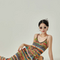 Rainbow Stripe Knit Dress / Knit Cardigan LLA0024