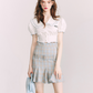 American Retro Ruffle High Waist Skirt GOU0102