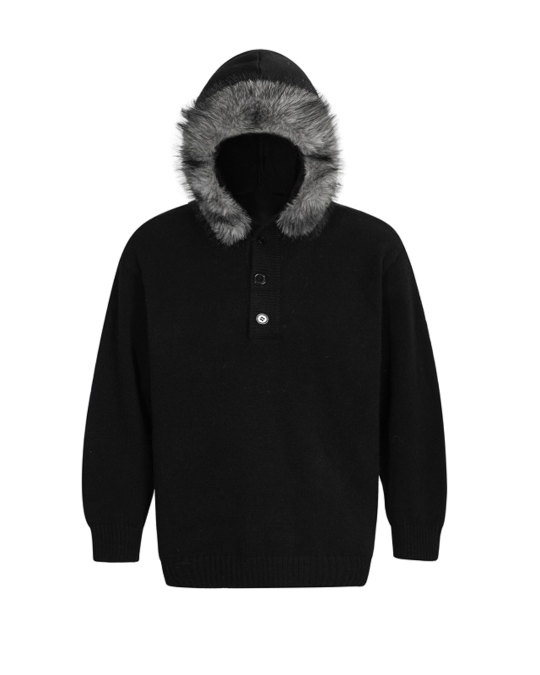 Fur Hood Knit Top VAT0019