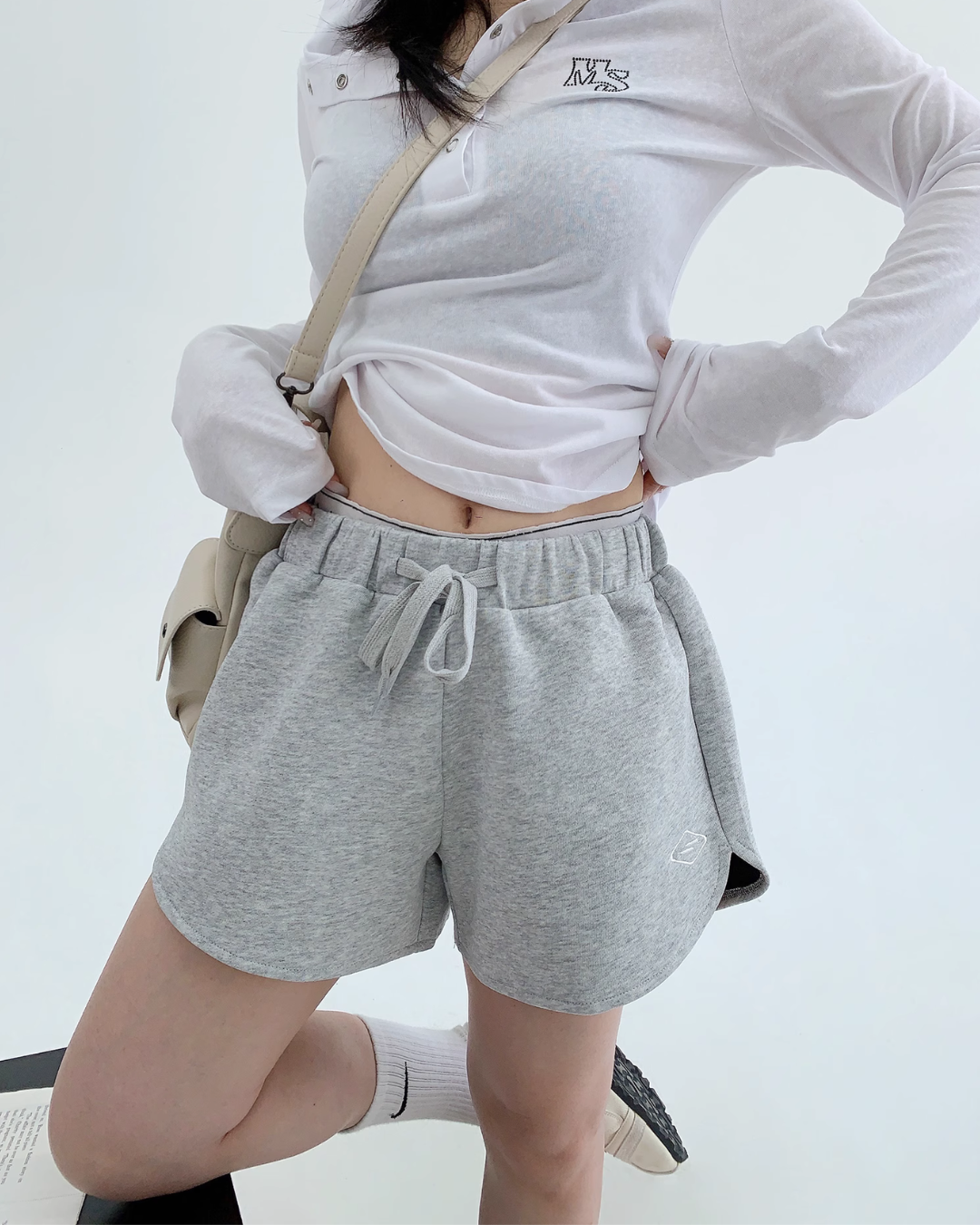 Logo Printed Sweat Shorts YLS0870