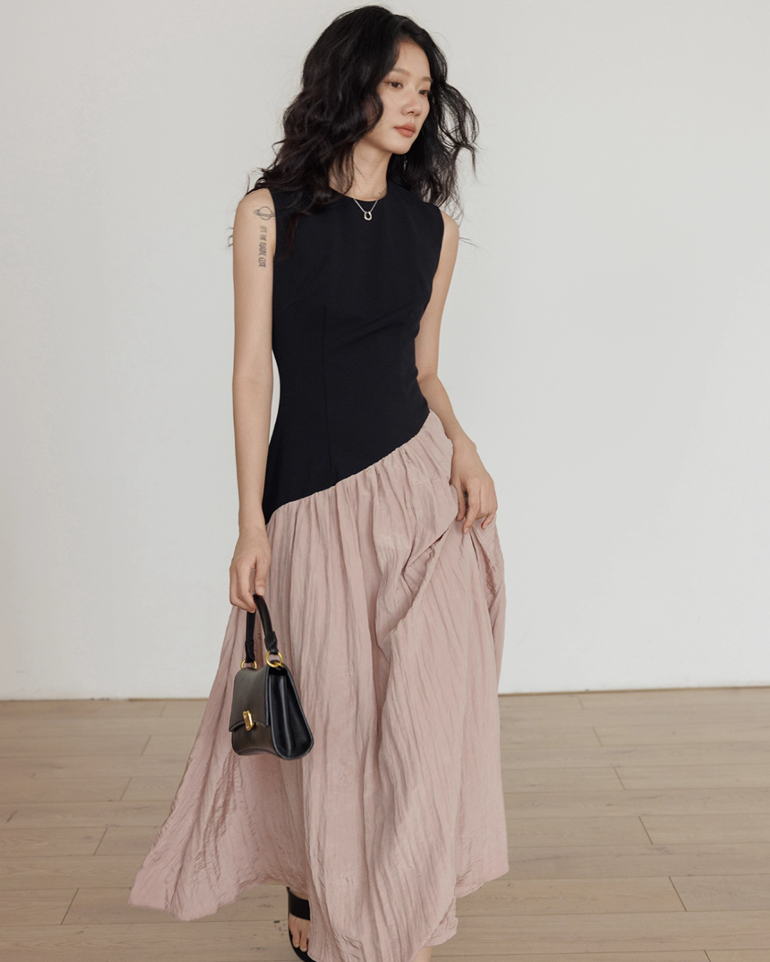 Fake Layered Long Dress VAS0126