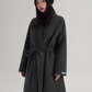 V-Neck Wool Long Coat SRS0387